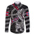 Personalized Norway Vikings Family Matching Long Sleeve Bodycon Dress and Hawaiian Shirt Nordic Lion Bound in Runes and Chains