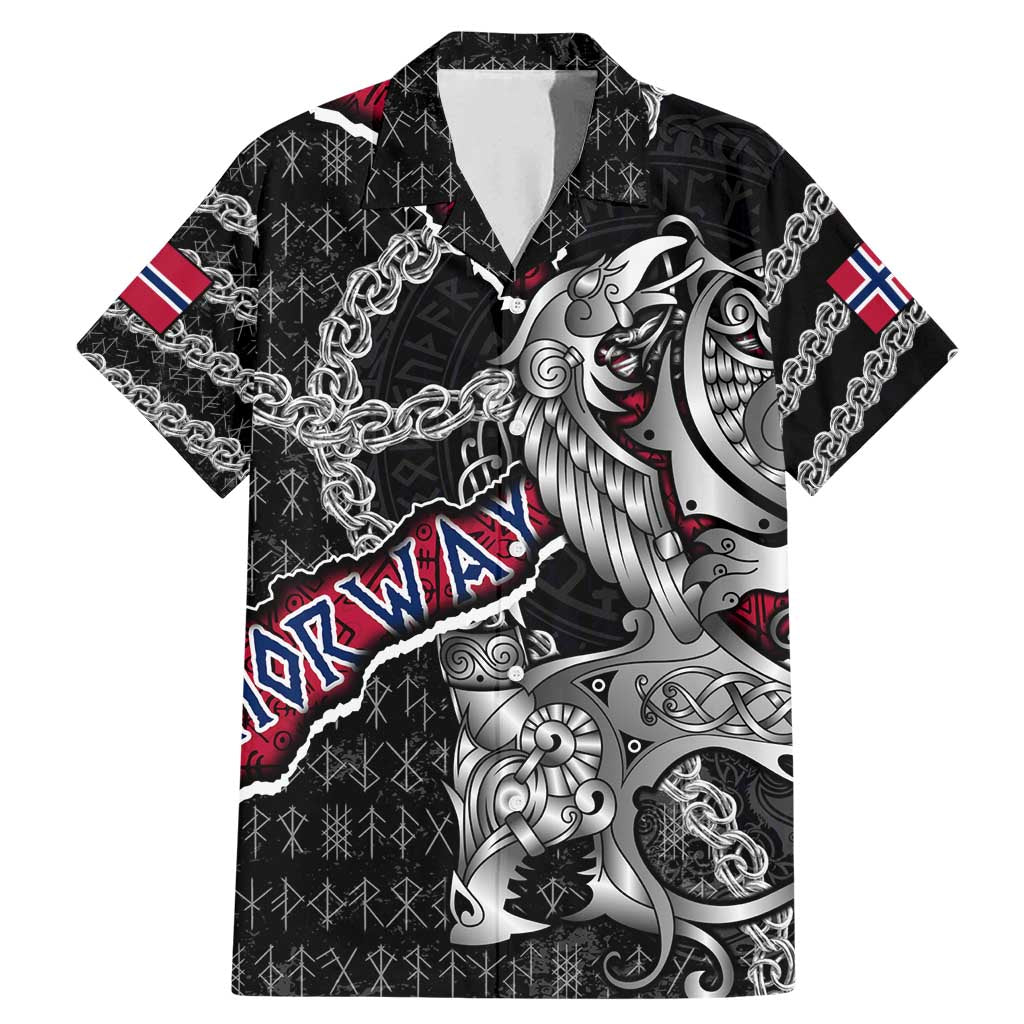 Personalized Norway Vikings Family Matching Mermaid Dress and Hawaiian Shirt Nordic Lion Bound in Runes and Chains