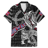 Personalized Norway Vikings Family Matching Mermaid Dress and Hawaiian Shirt Nordic Lion Bound in Runes and Chains