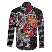 Personalized Norway Vikings Family Matching Puletasi and Hawaiian Shirt Nordic Lion Bound in Runes and Chains