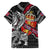 Personalized Norway Vikings Family Matching Short Sleeve Bodycon Dress and Hawaiian Shirt Nordic Lion Bound in Runes and Chains