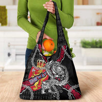 Norway Vikings Grocery Bag Nordic Lion Bound in Runes and Chains