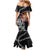 Personalized Norway Vikings Mermaid Dress Nordic Lion Bound in Runes and Chains