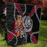 Norway Vikings Quilt Nordic Lion Bound in Runes and Chains