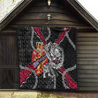 Norway Vikings Quilt Nordic Lion Bound in Runes and Chains