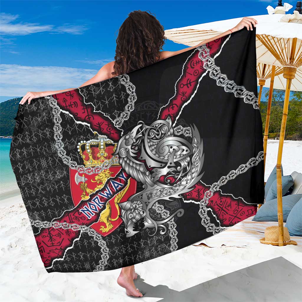 Norway Vikings Sarong Nordic Lion Bound in Runes and Chains
