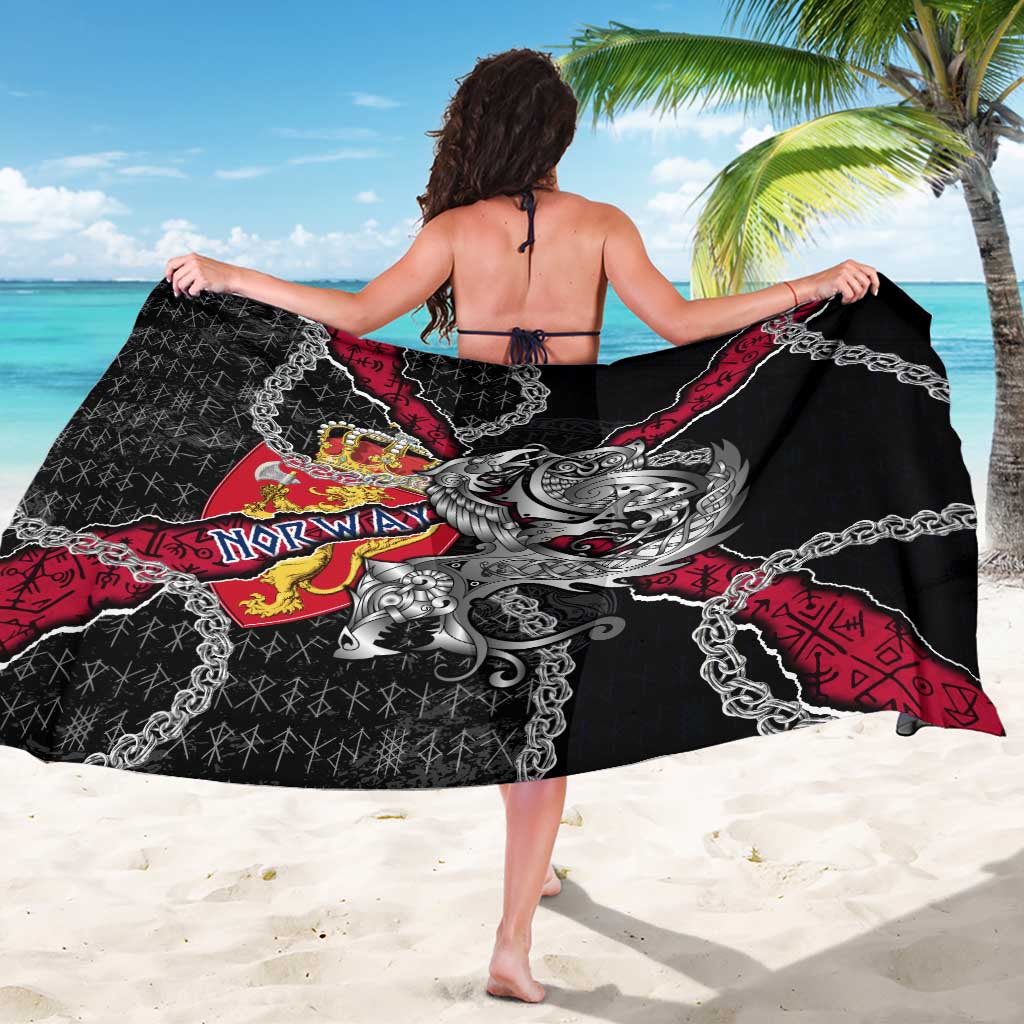 Norway Vikings Sarong Nordic Lion Bound in Runes and Chains