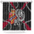 Norway Vikings Shower Curtain Nordic Lion Bound in Runes and Chains
