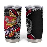 Norway Vikings Tumbler Cup Nordic Lion Bound in Runes and Chains