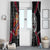 Norway Vikings Window Curtain Nordic Lion Bound in Runes and Chains