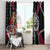 Norway Vikings Window Curtain Nordic Lion Bound in Runes and Chains