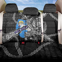 Faroe Islands Vikings Back Car Seat Cover Nordic Lion Bound in Runes and Chains