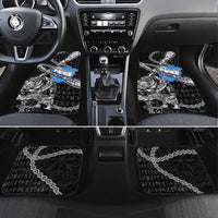 Faroe Islands Vikings Car Mats Nordic Lion Bound in Runes and Chains