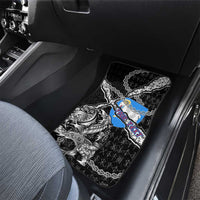 Faroe Islands Vikings Car Mats Nordic Lion Bound in Runes and Chains