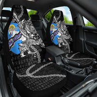 Faroe Islands Vikings Car Seat Cover Nordic Lion Bound in Runes and Chains