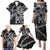 Personalized Faroe Islands Vikings Family Matching Puletasi and Hawaiian Shirt Nordic Lion Bound in Runes and Chains