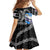 Personalized Faroe Islands Vikings Family Matching Short Sleeve Bodycon Dress and Hawaiian Shirt Nordic Lion Bound in Runes and Chains