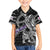 Personalized Faroe Islands Vikings Family Matching Short Sleeve Bodycon Dress and Hawaiian Shirt Nordic Lion Bound in Runes and Chains