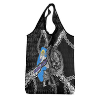 Faroe Islands Vikings Grocery Bag Nordic Lion Bound in Runes and Chains