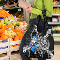 Faroe Islands Vikings Grocery Bag Nordic Lion Bound in Runes and Chains