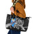 Faroe Islands Vikings Leather Tote Bag Nordic Lion Bound in Runes and Chains