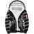Personalized Faroe Islands Vikings Sherpa Hoodie Nordic Lion Bound in Runes and Chains