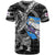 Personalized Faroe Islands Vikings T Shirt Nordic Lion Bound in Runes and Chains