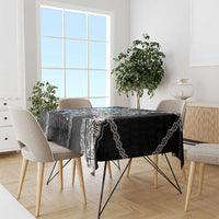 Faroe Islands Vikings Tablecloth Nordic Lion Bound in Runes and Chains