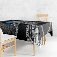 Faroe Islands Vikings Tablecloth Nordic Lion Bound in Runes and Chains