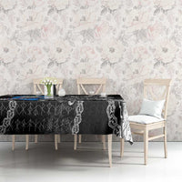 Faroe Islands Vikings Tablecloth Nordic Lion Bound in Runes and Chains