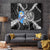Faroe Islands Vikings Tapestry Nordic Lion Bound in Runes and Chains