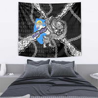 Faroe Islands Vikings Tapestry Nordic Lion Bound in Runes and Chains