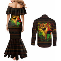 black-power-couples-matching-mermaid-dress-and-long-sleeve-button-shirts-africa-map