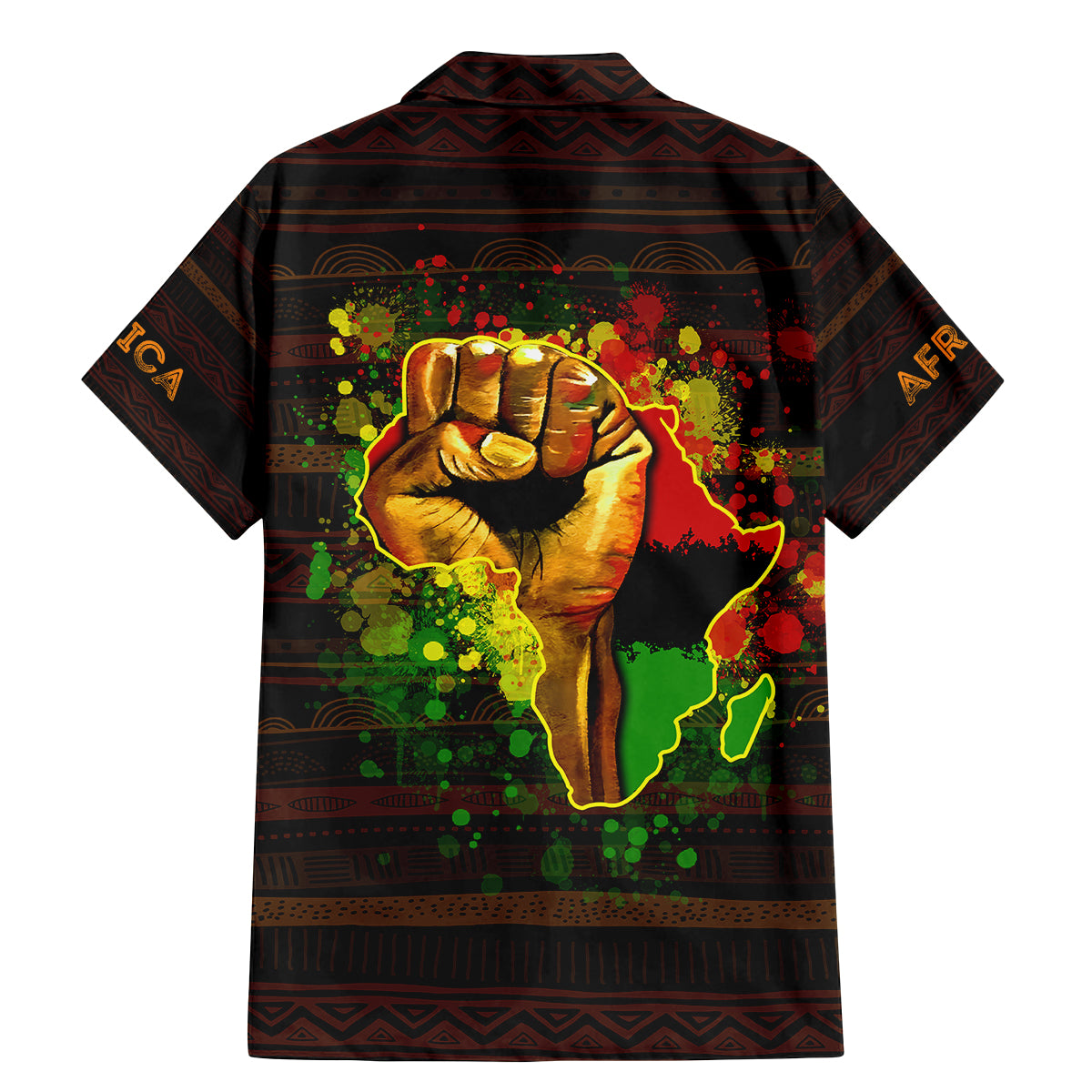 Black Power Family Matching Mermaid Dress and Hawaiian Shirt Africa Map - Wonder Print Shop