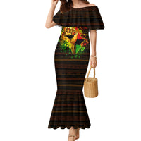 Black Power Family Matching Mermaid Dress and Hawaiian Shirt Africa Map - Wonder Print Shop