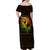 Black Power Family Matching Off Shoulder Maxi Dress and Hawaiian Shirt Africa Map - Wonder Print Shop