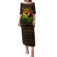 Black Power Family Matching Puletasi Dress and Hawaiian Shirt Africa Map - Wonder Print Shop