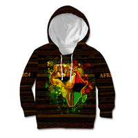 Black Power Kid Hoodie Africa Map - Wonder Print Shop