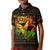 Black Power Kid Polo Shirt Africa Map - Wonder Print Shop