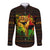 Black Power Long Sleeve Button Shirt Africa Map - Wonder Print Shop