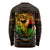 Black Power Long Sleeve Shirt Africa Map - Wonder Print Shop