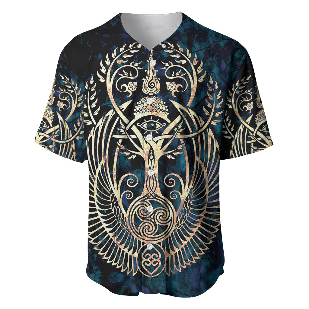 Adinkra Symbols Baseball Jersey Tree of Life - Wonder Print Shop