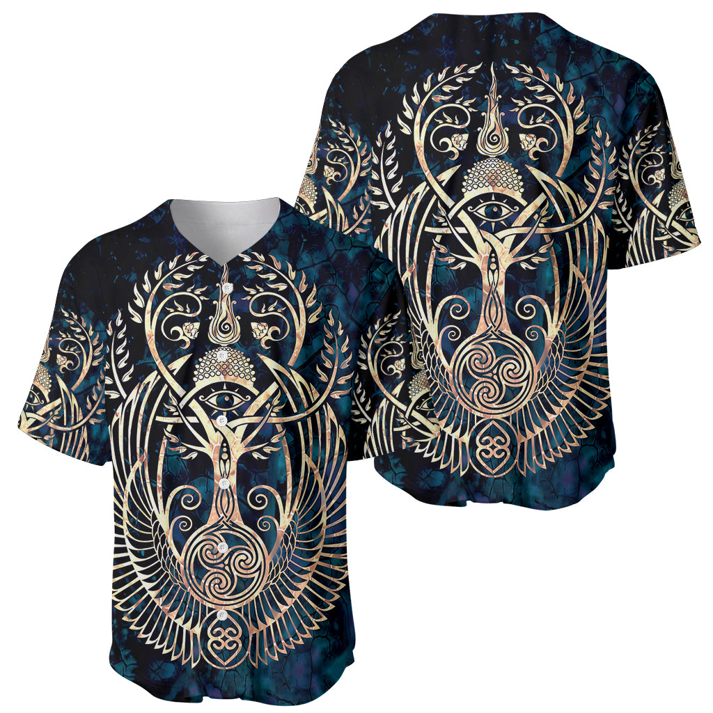 Adinkra Symbols Baseball Jersey Tree of Life - Wonder Print Shop