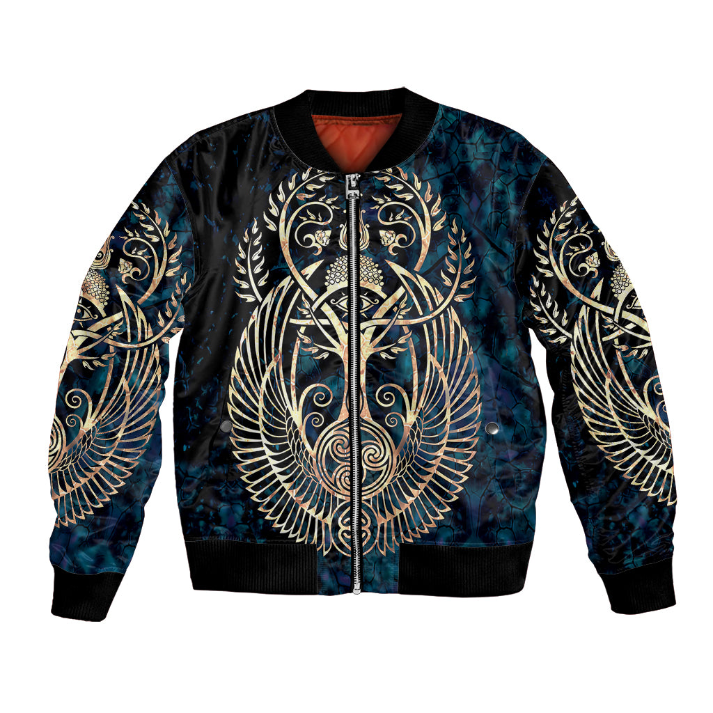 Adinkra Symbols Bomber Jacket Tree of Life - Wonder Print Shop