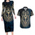 Adinkra Symbols Couples Matching Long Sleeve Bodycon Dress and Hawaiian Shirt Tree of Life - Wonder Print Shop