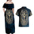 Adinkra Symbols Couples Matching Off Shoulder Maxi Dress and Hawaiian Shirt Tree of Life - Wonder Print Shop