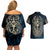Adinkra Symbols Couples Matching Off Shoulder Short Dress and Hawaiian Shirt Tree of Life - Wonder Print Shop