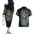 Adinkra Symbols Couples Matching Off The Shoulder Long Sleeve Dress and Hawaiian Shirt Tree of Life - Wonder Print Shop