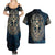 Adinkra Symbols Couples Matching Summer Maxi Dress and Hawaiian Shirt Tree of Life - Wonder Print Shop