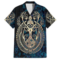 Adinkra Symbols Family Matching Short Sleeve Bodycon Dress and Hawaiian Shirt Tree of Life - Wonder Print Shop